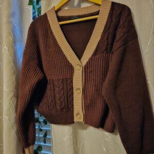 Love Tree crop cardigan (L)